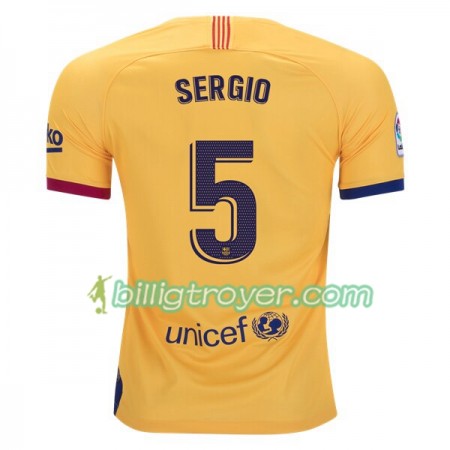 Billige Fotballdrakter FC Barcelona Sergio Busquets 5 Bortedraktsett 2019/20 Kortermet